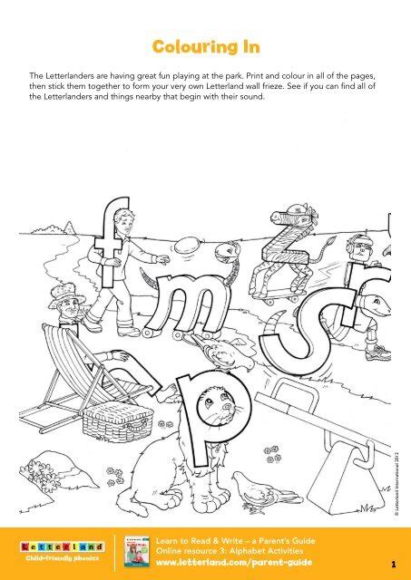 Colouring In Download Letterland