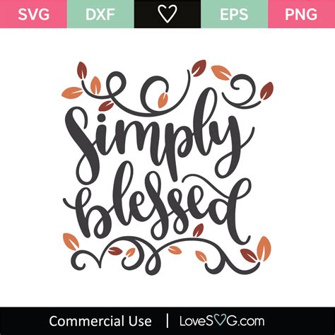 Party Gifting Craft Supplies Tools Simply Blessed Svg Simply