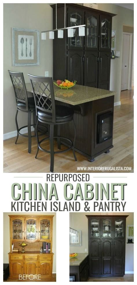 The china national furniture association (cnfa) wood needs to be seasoned or dried to the proper moisture content before it's manufactured into a. Repurposed China Cabinet Into Kitchen Island And Pantry ...