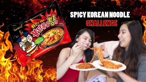Korean Spicy Noodle Challenge Youtube