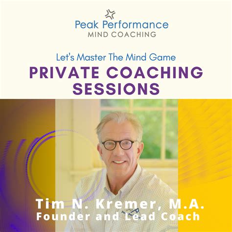 Private Coaching Peak Performance Mind Coaching