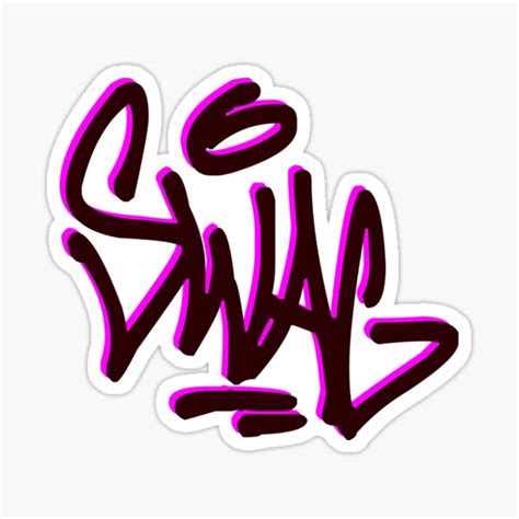 Graffiti Tag Swag Sticker For Sale By Ffelder Redbubble