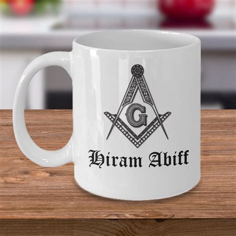 Masonic Coffee Mug Freemason Master Mason Hiram Abiff Etsy