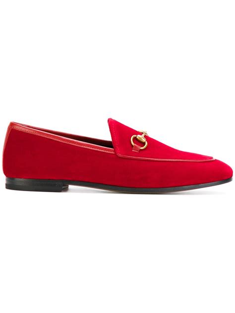 Gucci Jordan Horsebit Loafers In Red Lyst