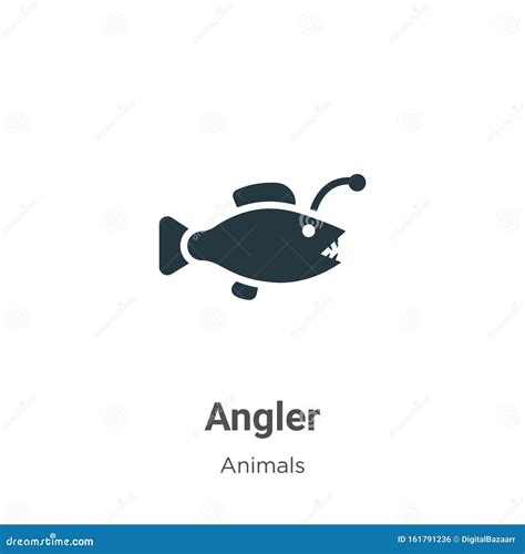 Angler Vector Icon On White Background Flat Vector Angler Icon Symbol