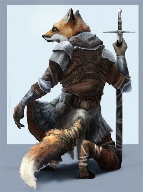 Artstation Fox Warrior Juho Laitila Fantasy Character Design