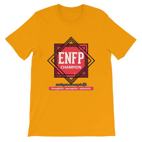 Enfp The Champion Short Sleeve Unisex T Shirt I Wear The Words Of