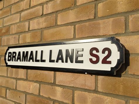 Retro Vintage Solid Wooden Street Sign White Finish Bramall Etsy Uk