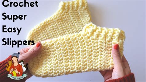 How To Crochet Super Easy Slippers Youtube