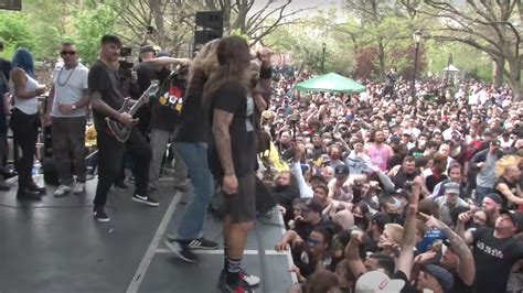Hardcore Show Held At Tompkins Square Park Under The Guise Of 911 Memorial