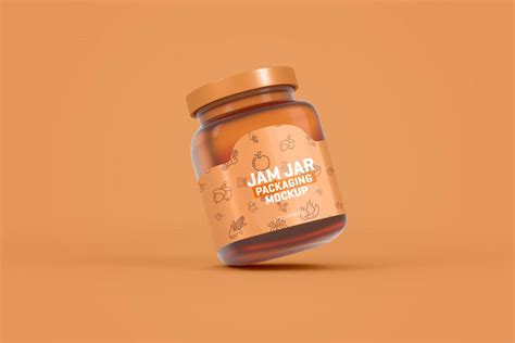 free bottle jam jar mockup mockuptree