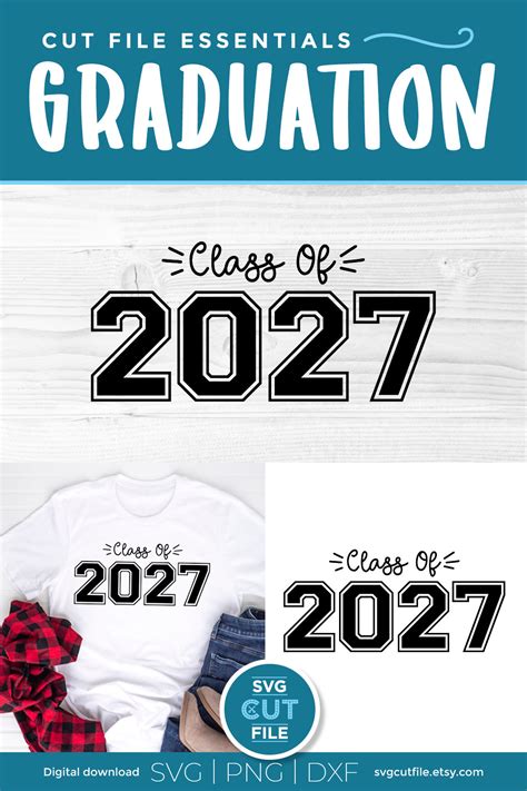 Class Of 2027 Svg Cute 2027 Grad Svg 2027 Graduation Svg Etsy
