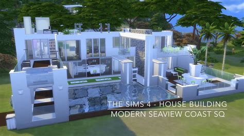 The Sims 4 House Building Modern Seaview Coast Sq