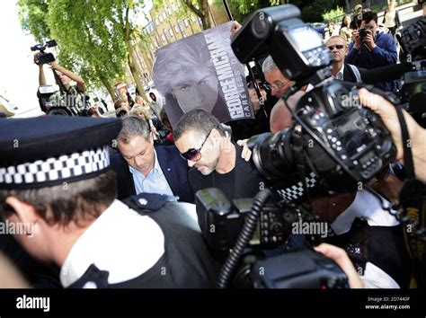 George Michael Arrives At Highbury Magistrates Court In North London To Answer Charges Of