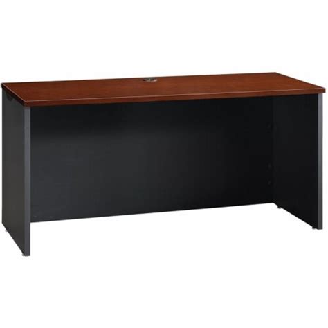 Bowery Hill Transitional Wood Writing Desk In Classic Cherrysoft Black