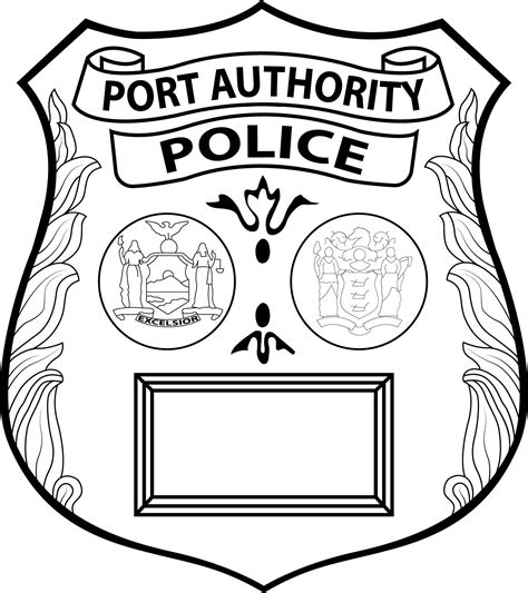 PORT AUTHORITY NY.NJ POLICE BADGE VECTOR SVG EPS DXF PNG JPG - Inspire
