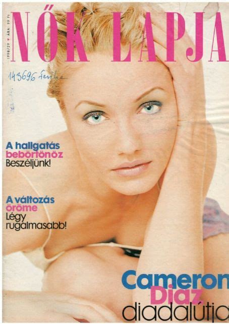 cameron diaz nõk lapja magazine 15 july 1998 cover photo hungary
