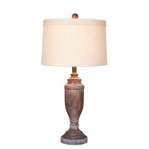 Fangio Lightings 6246cabr 295 In Distressed Formal Urn Resin Table