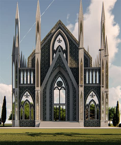 Catholic Church Architecture Design On Behance Church Design