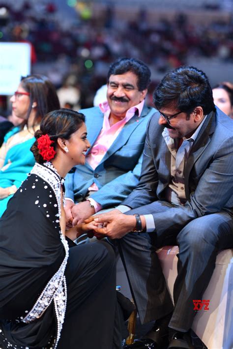 Chiranjeevi And Keerthy Suresh Still From Siima Awards 2019 Social