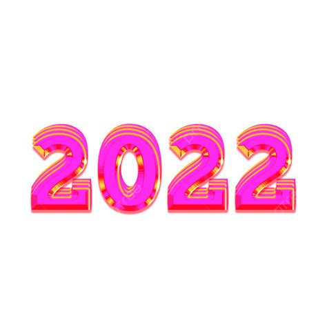 2022 3d Transparent Png Beautiful 3d 2022 Number 2022 Happy New Year