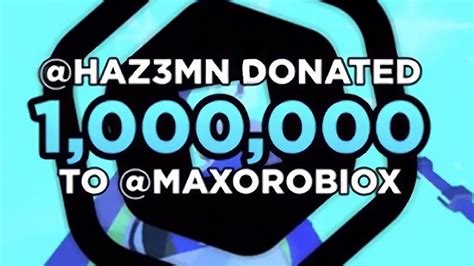 how i got 1 million robux in pls donate youtube
