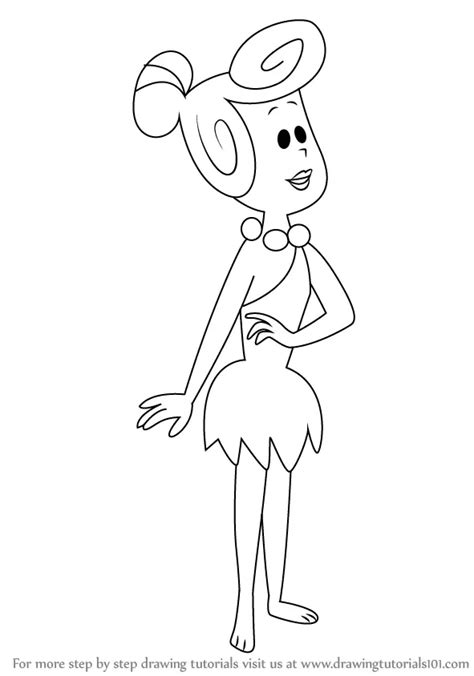 Learn How To Draw Wilma Flintstone From The Flintstones The