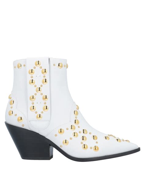 Casadei Ankle Boots In White Lyst
