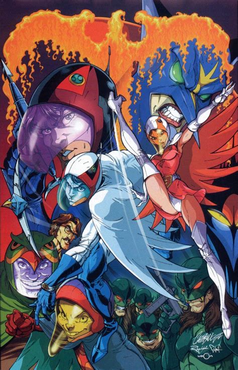 Loved the cartoon as a kid and always wanted one of these. Battle of the Planets (art by J. Scott Campbell) | Awesome ...