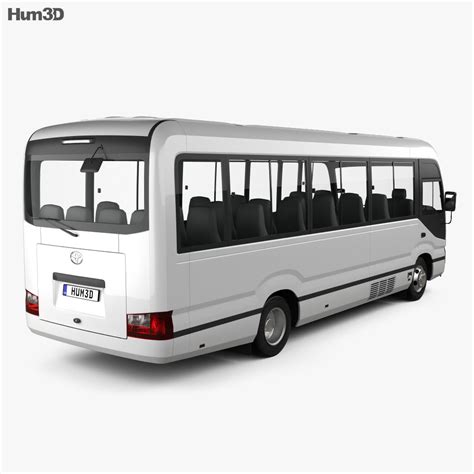 Toyota Coaster Deluxe Bus 2016 3d Model Vehicles On Hum3d