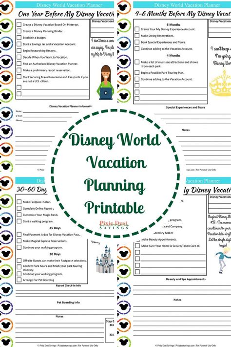 How To Plan A Disney World Vacation Free Disney Planner Free