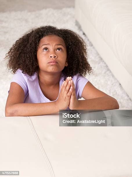 African American Girl Says A Prayer Stock Photo Download Image Now