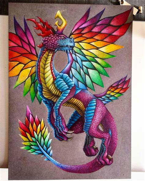 My Rainbow Dragon Cute Dragon Drawing Dragon Sketch Types Of Dragons