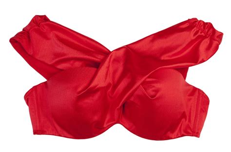 Hunter Mcgrady Plus Sizecurve Red Wrap Bikini Top Hunter Mcgrady