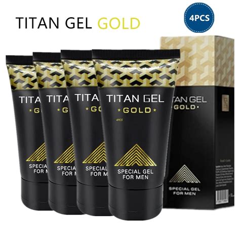 Pcs Original Russian Titan Gel Gold Ml Penis Enlargement Massage Cream For Increase Dick Size