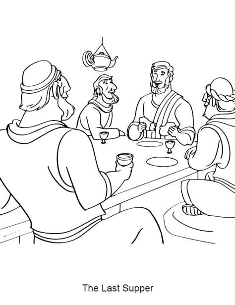 The Last Supper Coloring Pages Free Printable Coloring Pages For Kids