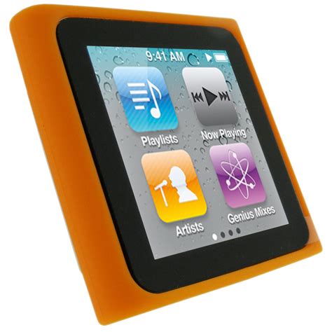 The new ipod nano exhibits all the hallmarks of apple's quality of construction, premium materials and minimalist design. iGadgitz Orange Silicone Skin Case Cover for Apple iPod ...