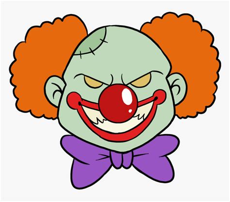 How To Draw Scary Clown Scary Clown Easy Drawing Hd Png Download