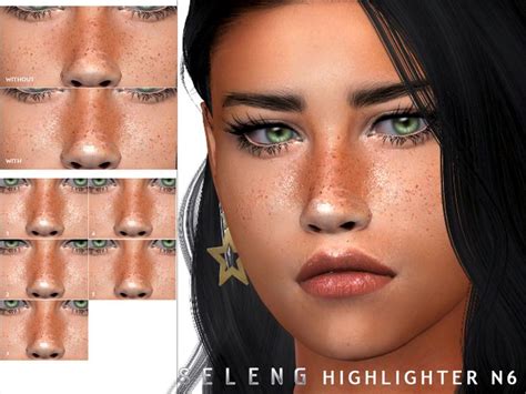 Selengs Highlighter N6 Sims Hair Sims 4 Cc Makeup Sims