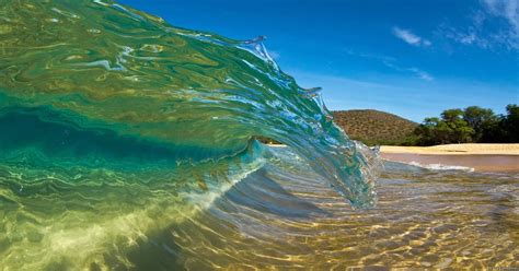 Ocean Wave Crystal Clear Waters Pics