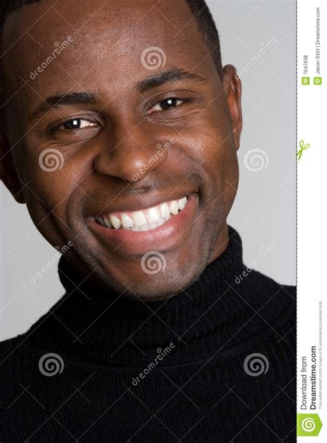 Smiling Black Man Stock Photo Image Of Ethnic People 7647638
