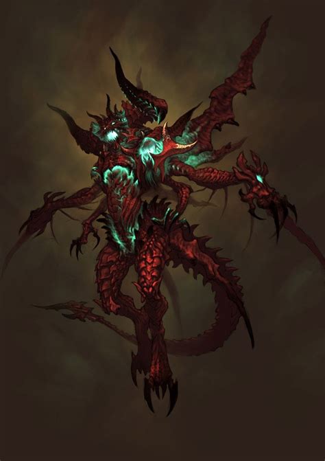 The Scarlet Demon Fantasy Demon Fantasy Monster Dark Fantasy Art