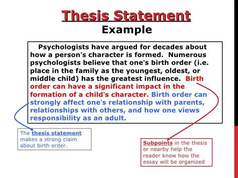 Video On How To Write A Thesis Statement Creating Thesis Statement
