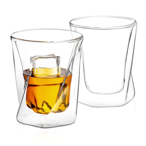 Lacey Double Wall Insulated Whiskey Glasses Set Of 4 Joyjolt