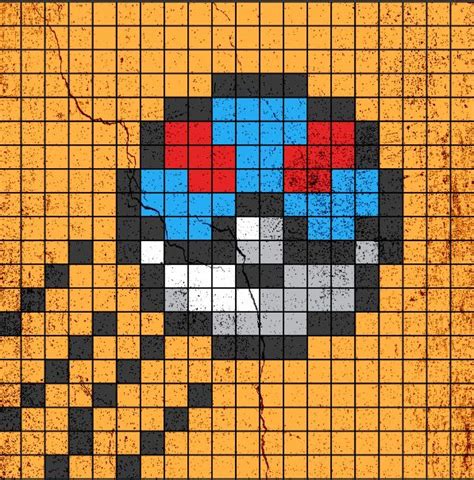Great Ball Pokemon Pixel Art Modele Pixel Art Pixel Art Grid Pixel