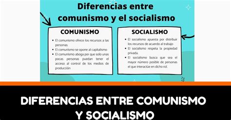 Comunismo vs Socialismo Cuál es la diferencia real