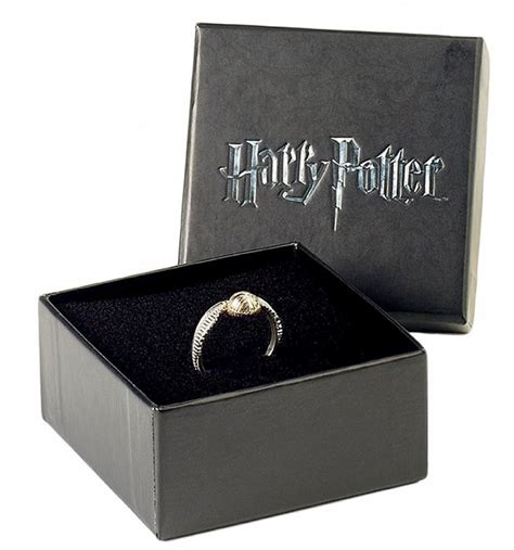 Sterling Silver Harry Potter Golden Snitch Ring