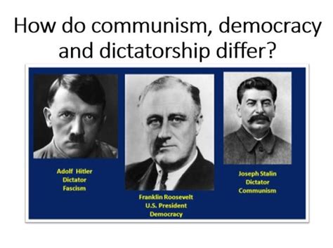Communism Versus Democracy Communism Vs Democracy 15 Key
