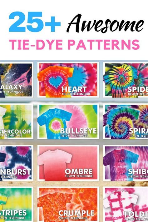 25 Tie Dye Patterns You Can Totally Make Now Tie Dye Basics To