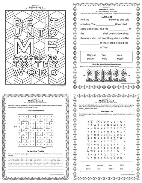 Free Lds Worksheets And Printables Word Crumb Mazes
